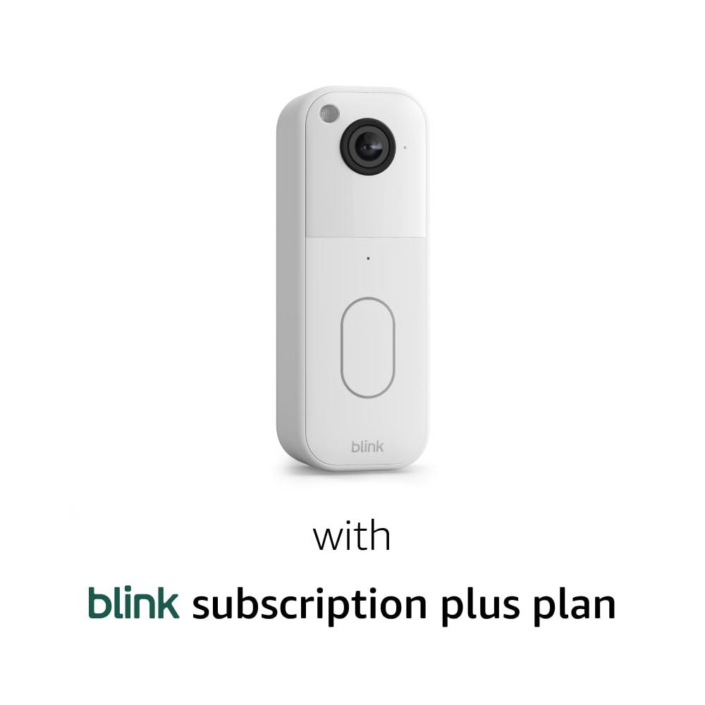 imageAllnew Blink Video Doorbell with 1Year Subscription  Headtotoe HD view twoyear battery Sync Module Core included  System BlackWhite