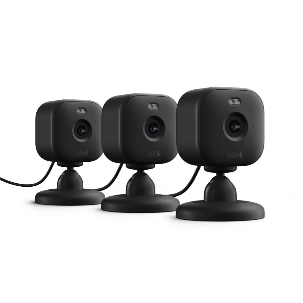imageBlink Mini 2 Newest Model  Home Security ampamp Pet Cameras with HD video color night view motion detection twoway audio and builtin spotlight  2 cameras BlackBlack