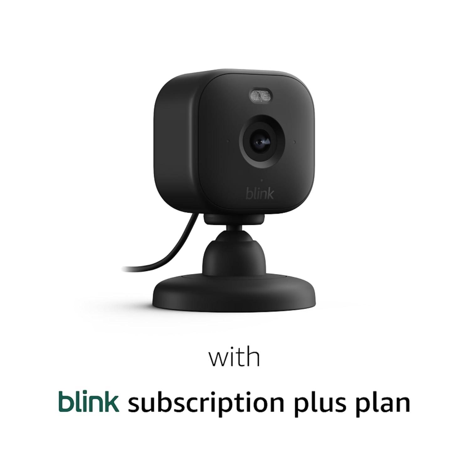 imageBlink Mini 2 Newest Model  Home Security ampamp Pet Cameras with HD video color night view motion detection twoway audio and builtin spotlight  2 cameras BlackBlack