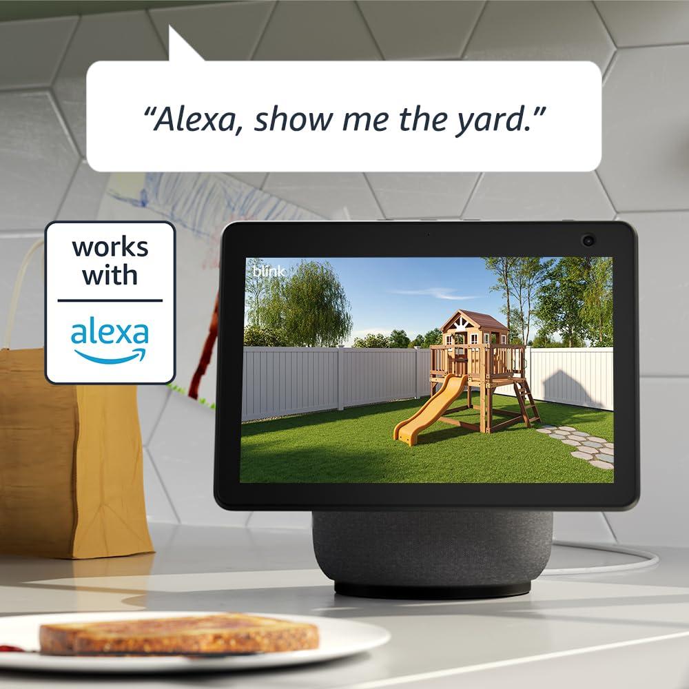 imageBlink Outdoor 4 4th Gen  Blink Mini  Smart security camera twoway talk HD live view motion detection set up in minutes Works with Alexa  8 camera system  Mini WhiteBlack