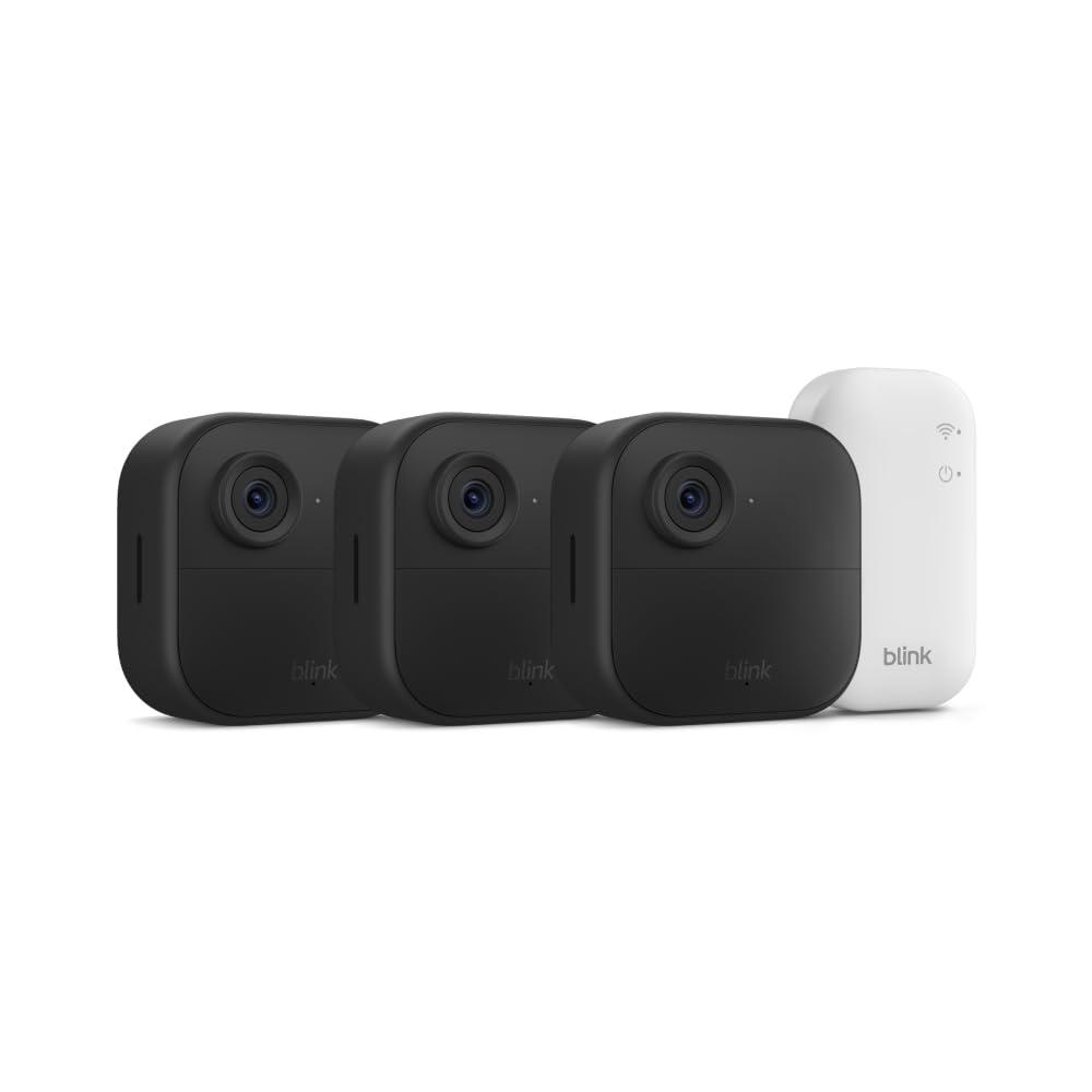 imageBlink Outdoor 4 newest model  Wireless smart security camera twoyear battery life twoway talk Sync Module Core included 2 camera system with 1Year Plus PlanCamera 2year battery life