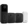 imageAllnew Blink Video Doorbell  Outdoor 4  Wireless smart security cameras headtotoe HD view twoyear battery life Sync Module Core included  3 camera system  Video DoorbellDoorbell Black