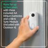 imageAllnew Blink Video Doorbell  Outdoor 4  Wireless smart security cameras headtotoe HD view twoyear battery life Sync Module Core included  3 camera system  Video DoorbellDoorbell White