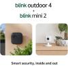 imageBlink Outdoor 4  Mini 2  Wireless smart security camera twoyear battery life 1080p HD day and infrared night live view Sync Module Core included  3 camera system  Mini 2 White5 Camera System  Mini 2