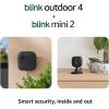imageBlink Outdoor 4  Mini 2  Wireless smart security camera twoyear battery life 1080p HD day and infrared night live view Sync Module Core included  3 camera system  Mini 2 Black1 Camera System  Mini 2