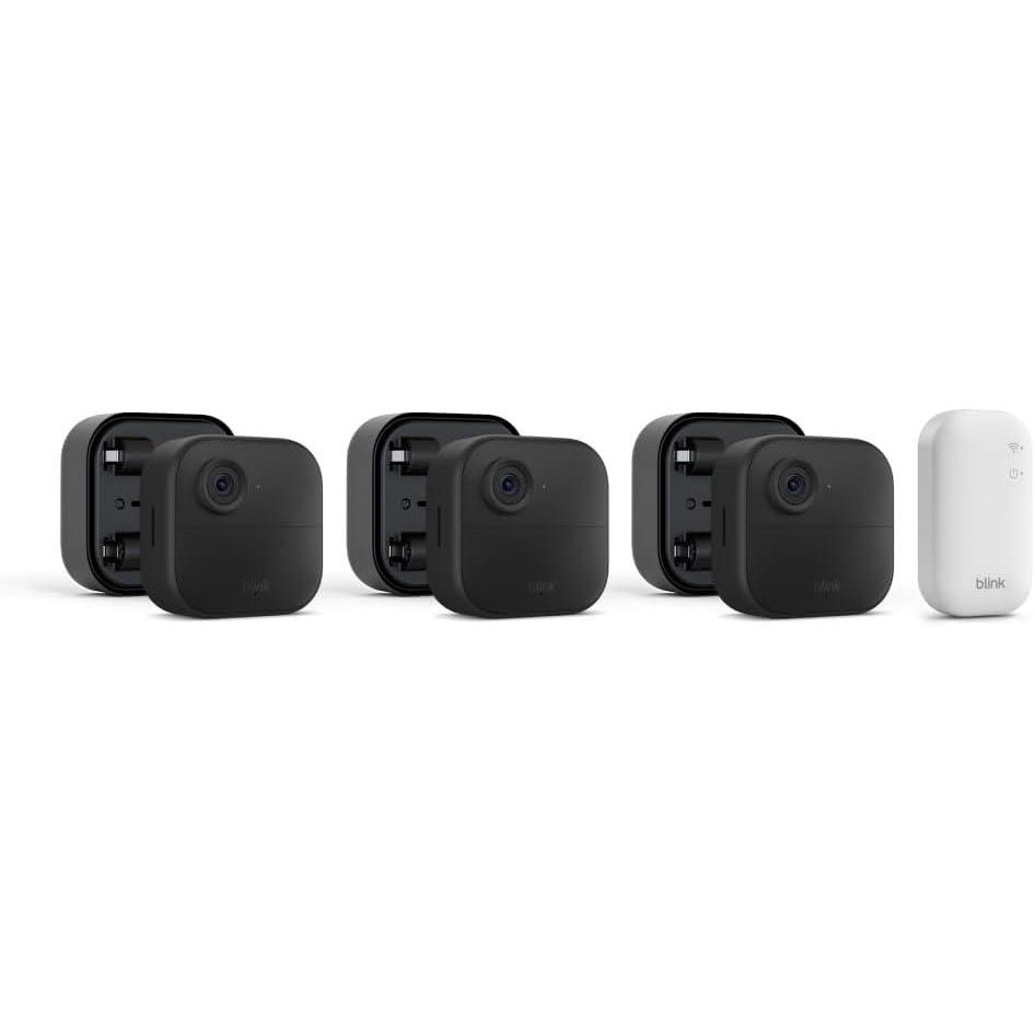 imageBlink Outdoor 4  Battery Extension Pack  Fouryear battery wireless smart security camera HD live view enhanced motion detection  2 camera system  Battery Extension Pack3 Extended Battery Camera System