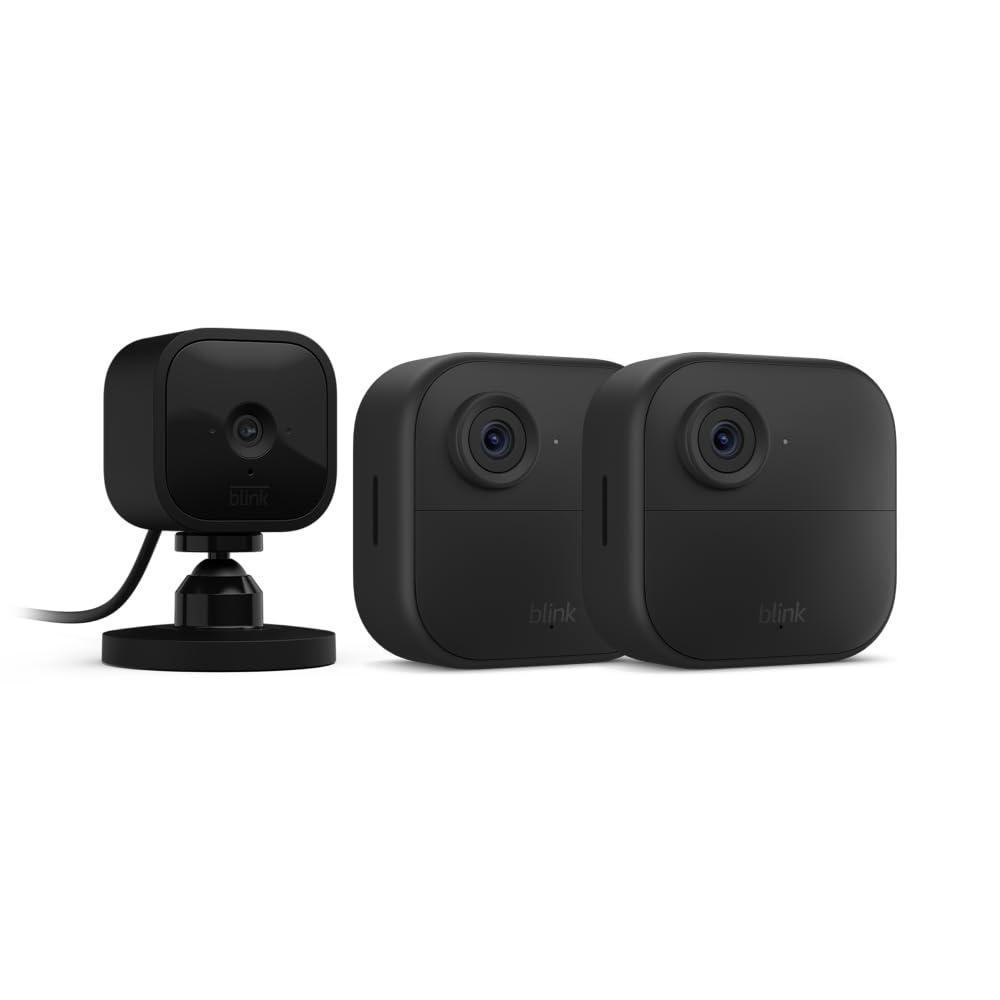 imageBlink Outdoor 4 4th Gen  Blink Mini  Smart security camera twoway talk HD live view motion detection set up in minutes Works with Alexa  8 camera system  Mini WhiteBlack