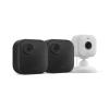 imageBlink Outdoor 4  Blink Mini 2  Smart security cameras twoway talk HD live view motion detection set up in minutes Works with Alexa  3 camera system  Mini 2 BlackWhite