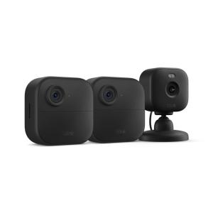 imageBlink Outdoor 4  Blink Mini 2  Smart security cameras twoway talk HD live view motion detection set up in minutes Works with Alexa  3 camera system  Mini 2 BlackBlack