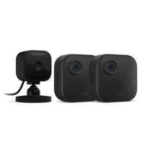 imageBlink Outdoor 4 4th Gen  Blink Mini  Smart security camera twoway talk HD live view motion detection set up in minutes Works with Alexa  8 camera system  Mini WhiteBlack