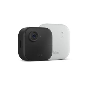 imageBlink Outdoor 4 XR newest model  twoyear battery wireless camera with 4x security coverage 1000 ft openair range or 400 ft with typical use  1 camera systemSync Module XR  Outdoor 4