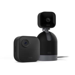 imageBlink Outdoor 4 4th Gen  Blink Mini PanTilt Camera  Smart security camera twoway talk HD live view motion detection set up in minutes Works with Alexa  2 camera system