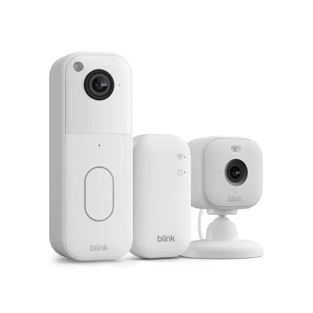 imageAllnew Blink Video Doorbell  Mini 2  Motion ampamp chime alerts HD viewing and two way audio Sync Module Core included  1 camera system  Mini 2 WhiteWhite