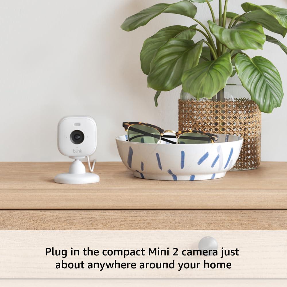 imageBlink Outdoor 4 XR  Mini 2  Wireless and plugin security cameras motion detection extended range Sync Module XR included  1 camera system  Mini 2 WhiteWhite