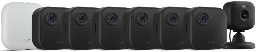 imageBlink Outdoor 4 XR  Mini 2  Wireless and plugin security cameras motion detection extended range Sync Module XR included  1 camera system  Mini 2 WhiteBlack