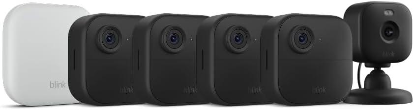 imageBlink Outdoor 4 XR  Mini 2  Wireless and plugin security cameras motion detection extended range Sync Module XR included  1 camera system  Mini 2 WhiteBlack
