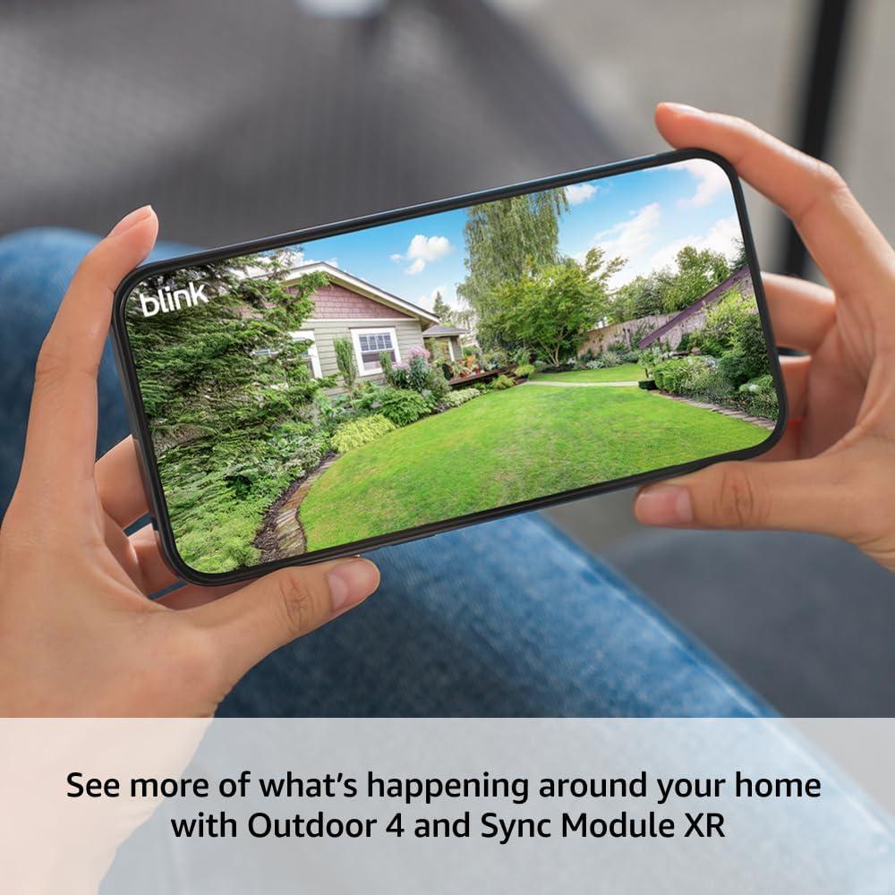 imageBlink Outdoor 4 XR  Mini 2  Wireless and plugin security cameras motion detection extended range Sync Module XR included  1 camera system  Mini 2 WhiteWhite