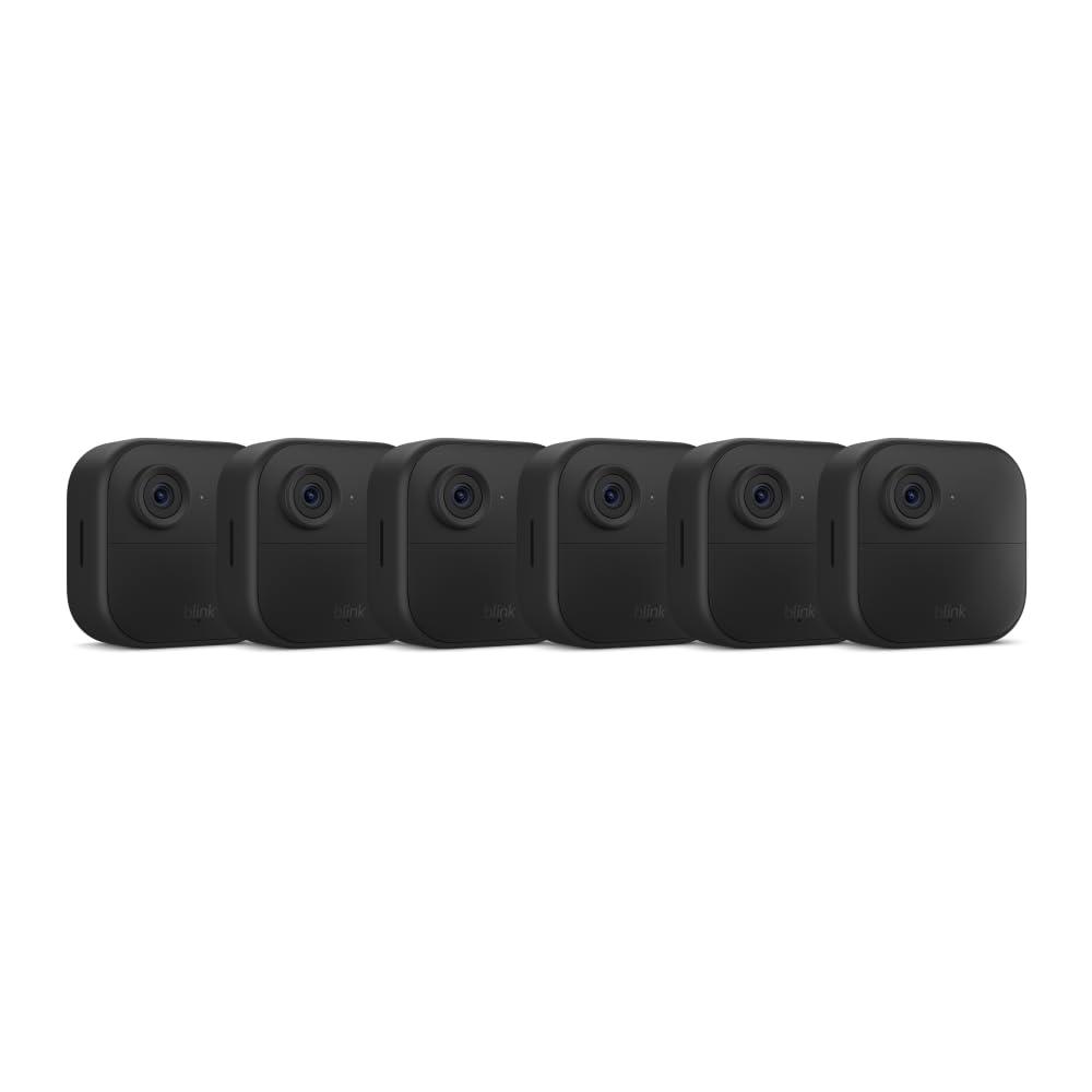 imageBlink Outdoor 4 newest model Wireless smart security camera twoyear battery 1080p HD day and infrared night live view twoway talk  2 camera systemCamera 2year battery life