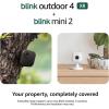 imageBlink Outdoor 4 XR  Mini 2  Wireless and plugin security cameras motion detection extended range Sync Module XR included  1 camera system  Mini 2 WhiteWhite