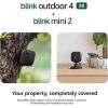 imageBlink Outdoor 4 XR  Mini 2  Wireless and plugin security cameras motion detection extended range Sync Module XR included  1 camera system  Mini 2 WhiteBlack