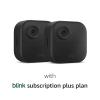 imageBlink Outdoor 4 newest model Wireless smart security camera twoyear battery 1080p HD day and infrared night live view twoway talk  2 camera systemSave with Subscription