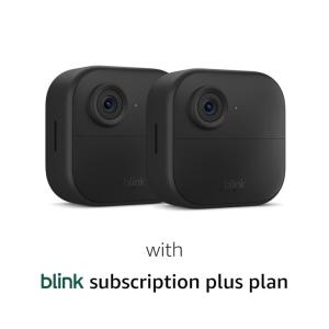 imageBlink Outdoor 4 newest model Wireless smart security camera twoyear battery 1080p HD day and infrared night live view twoway talk  2 camera systemSave with Subscription