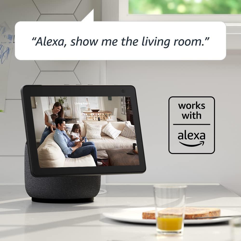 imageBlink Mini  Compact indoor plugin smart security camera 1080p HD video night vision motion detection twoway audio easy set up Works with Alexa  3 cameras BlackBlack
