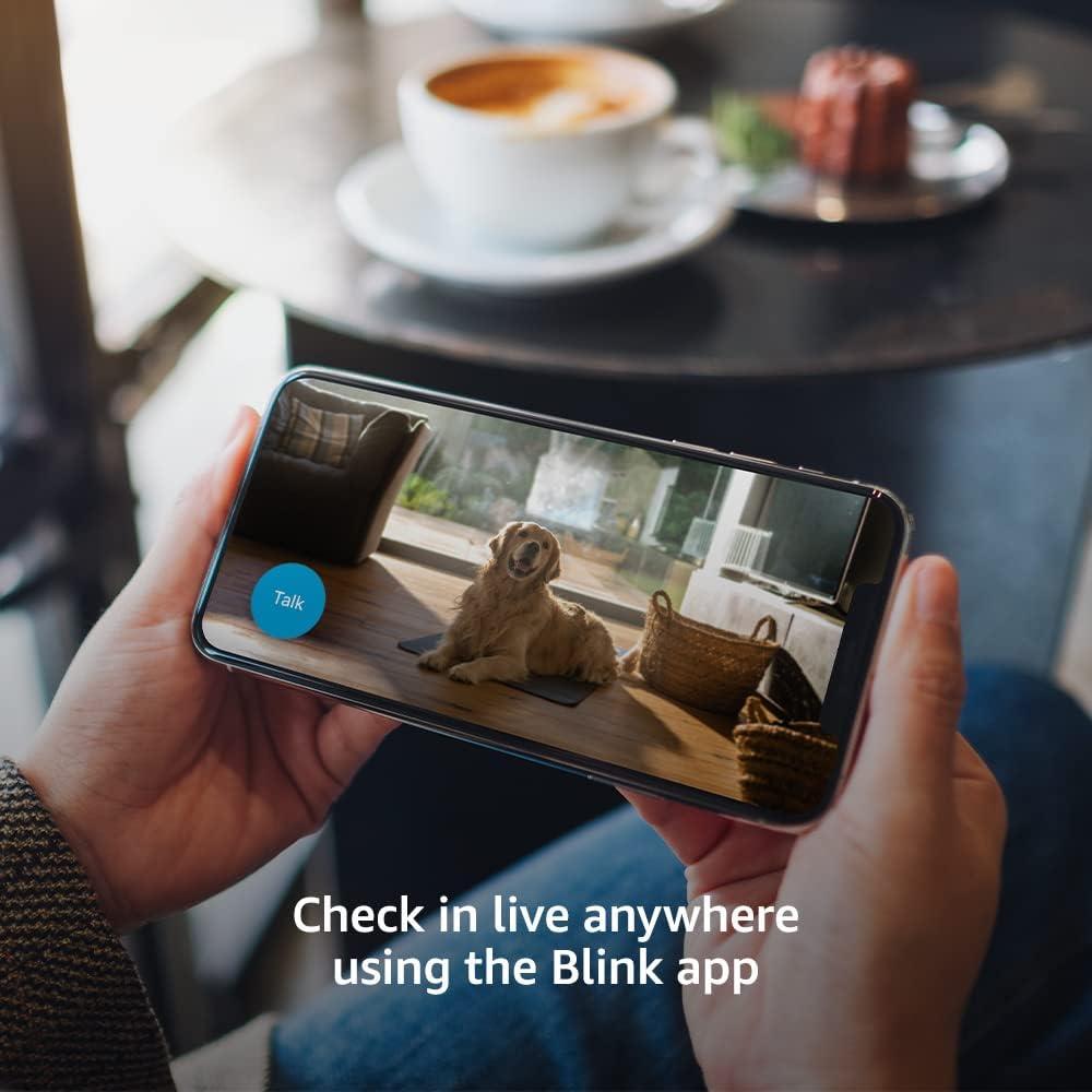 imageBlink Mini  Compact indoor plugin smart security camera 1080p HD video night vision motion detection twoway audio easy set up Works with Alexa  3 cameras BlackBlack