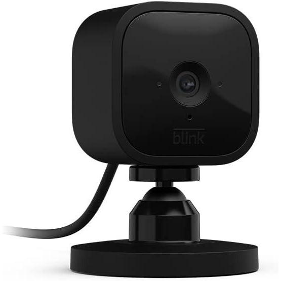 imageBlink Mini  Compact indoor plugin smart security camera 1080p HD video night vision motion detection twoway audio easy set up Works with Alexa  3 cameras BlackBlack