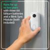 imageAllnew Blink Video Doorbell  Mini 2  Motion ampamp chime alerts HD viewing and two way audio Sync Module Core included  1 camera system  two Mini 2 WhiteWhite