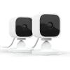 imageBlink Mini  Compact indoor plugin smart security camera 1080p HD video night vision motion detection twoway audio easy set up Works with Alexa  3 cameras BlackWhite
