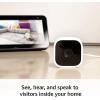 imageBlink Mini  Compact indoor plugin smart security camera 1080p HD video night vision motion detection twoway audio easy set up Works with Alexa  3 cameras BlackWhite
