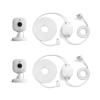 imageBlink Mini 2  Weather Resistant Adapter  IndoorOutdoor Home Security ampamp Pet Cameras with HD video motion detection and builtin spotlight  2 cameras White