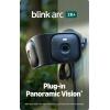 imageBlink Arc  Plugin Panoramic Vision Plus Subscription required 180 coverage Mini 2K dualcamera security single power source  2 cameras BlackBlack