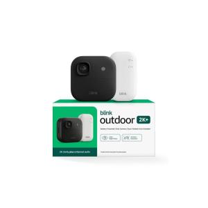 imageBlink Outdoor 2K newest model  Wireless smart security camera 2K video resolution enhanced audio twoyear battery Sync Module Core included  2 camera system BlackBlack